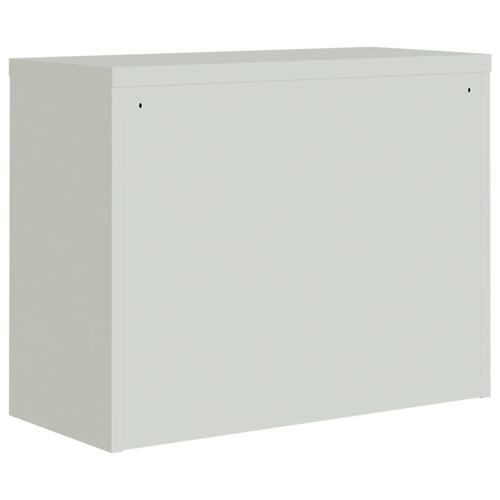 Шкаф за папки светлосив 90x40x110 см стомана