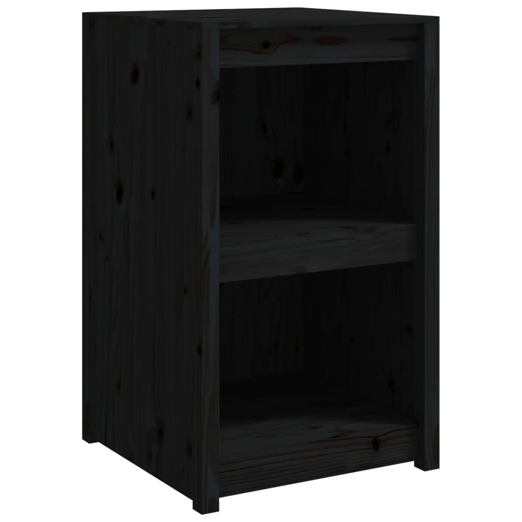 Кухненски шкаф за открито, черни, бор масив