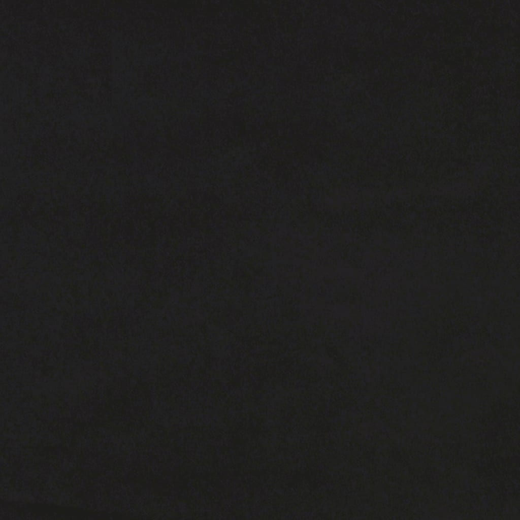 Канапе с матрак, черно, 80x200 см, кадифе