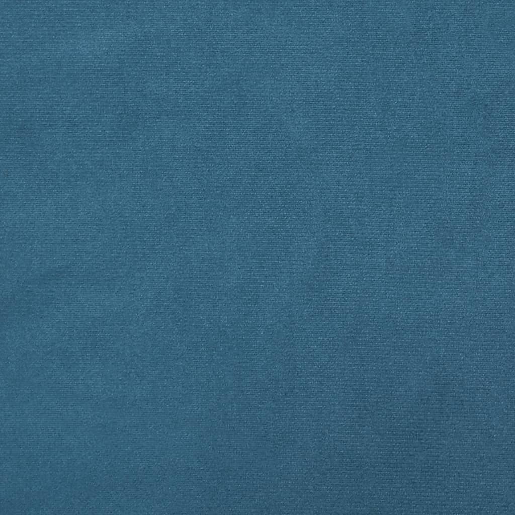 Канапе с матрак, синьо, 90x200 см, кадифе