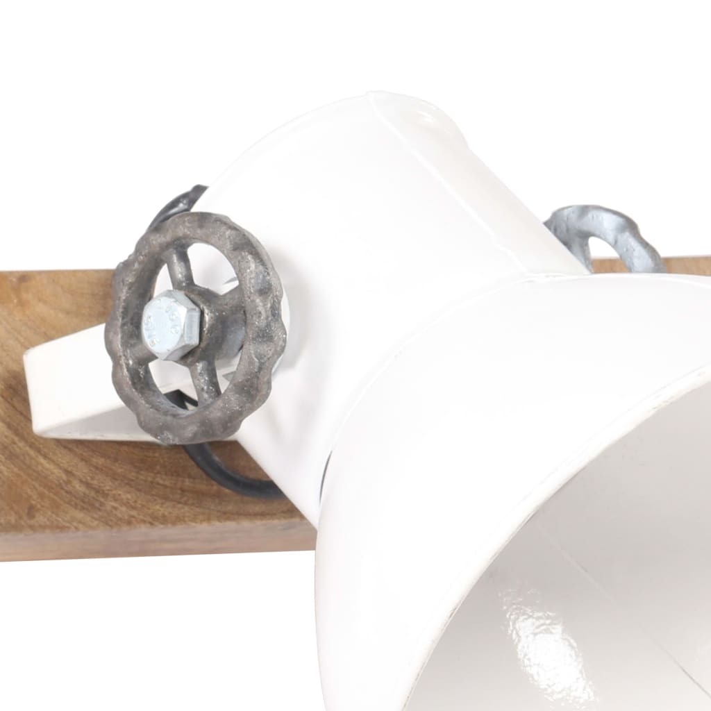 Индустриална стенна лампа бяла 90x25 см E27