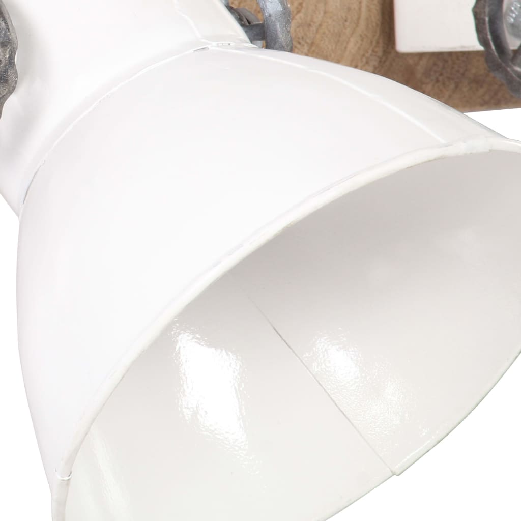 Индустриална стенна лампа бяла 45x25 см E27
