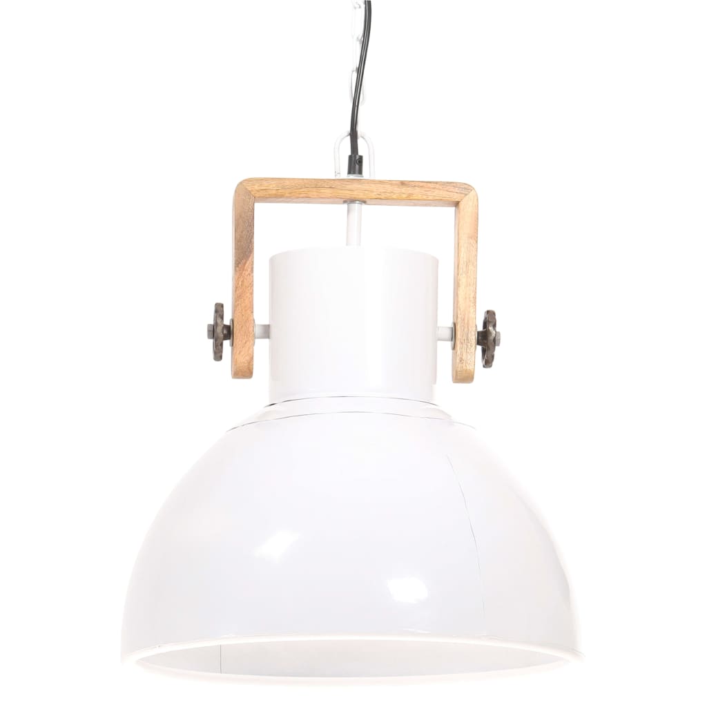 Индустриална пенделна лампа 25 W бяла кръгла 40 см E27