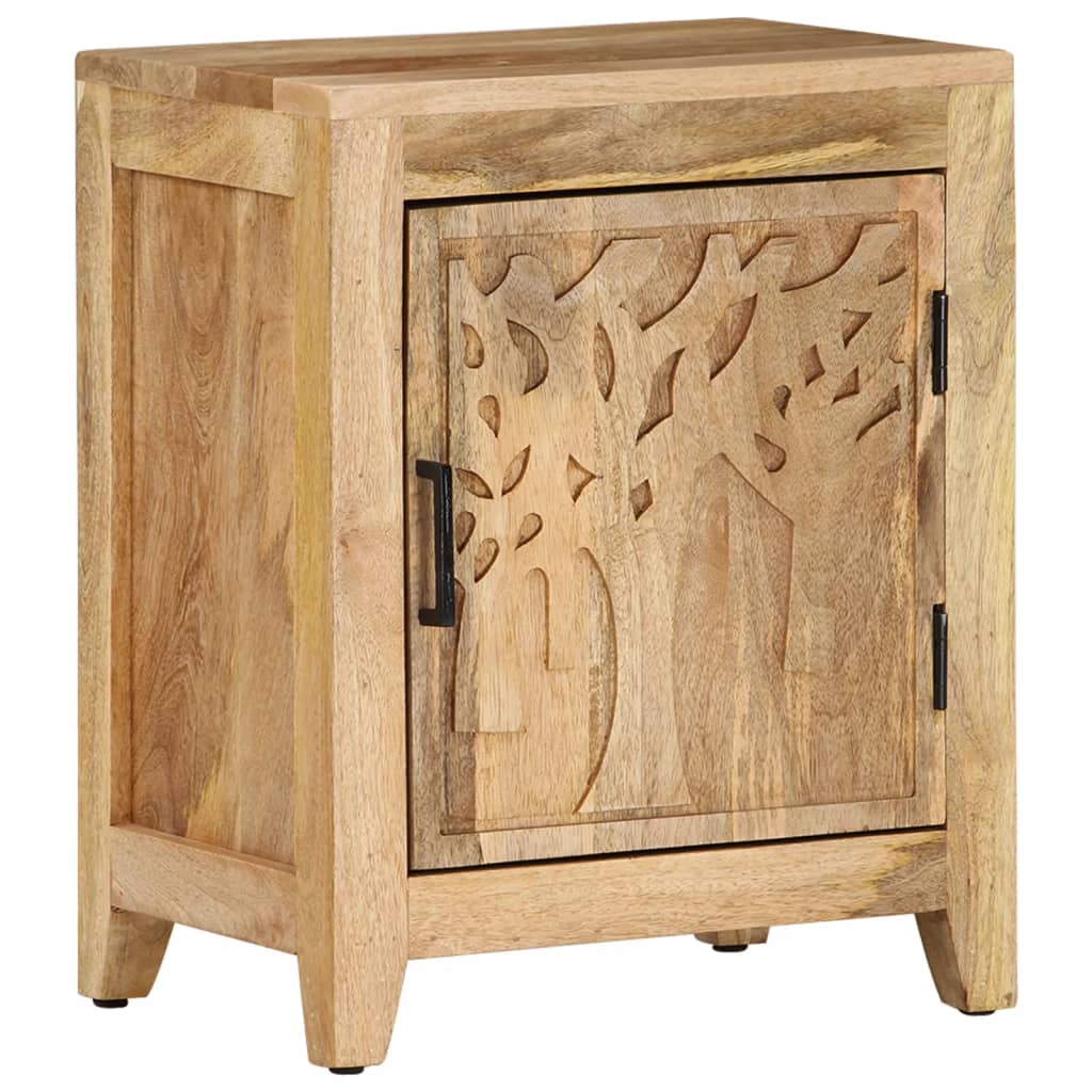 Нощно шкафче, 40x30x50 см, мангово дърво масив