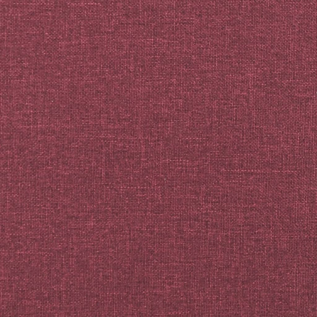 Комплект дивани 3 части виненочервен текстил