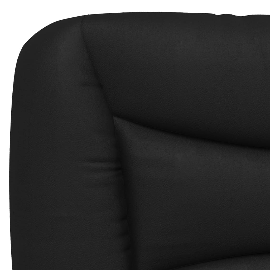Рамка за легло с табла, черна, 120x200 см, изкуствена кожа