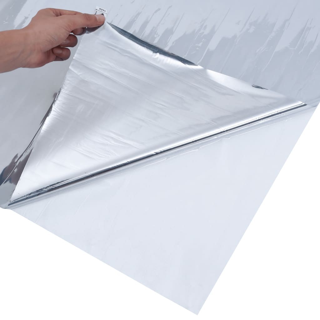 Соларни фолиа 5 бр статично отразяващ ефект сребристо PVC