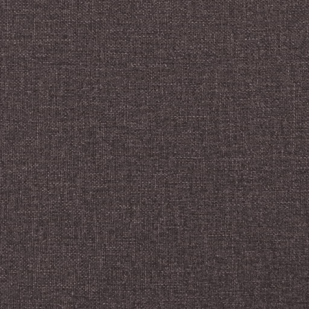 Комплект дивани 2 части тъмнокафяв текстил