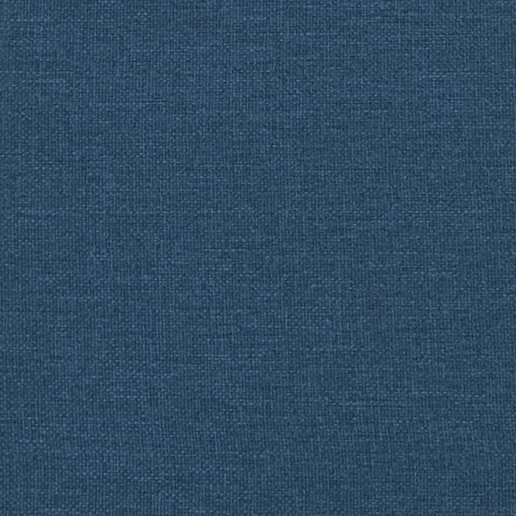Комплект дивани, 2 части, син, текстил
