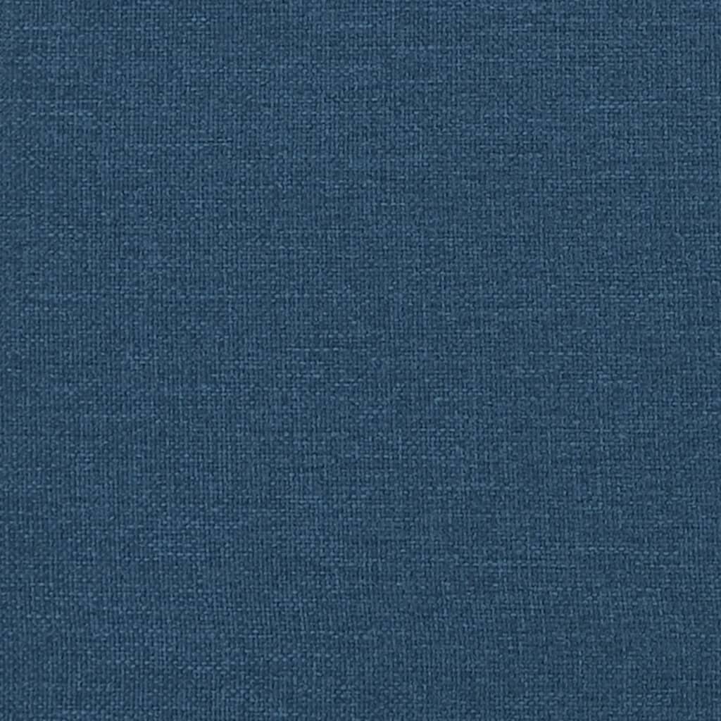Комплект дивани, 2 части, син, текстил