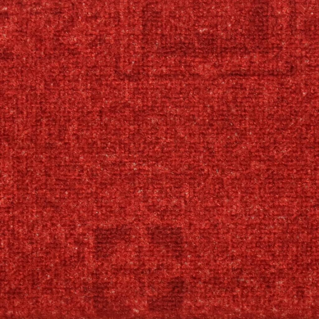 Самозалепващи стелки за стъпала, 15 бр, червени, 65x21x4 см