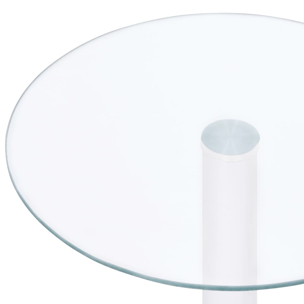 Кафе маса, прозрачна, 40 cм, закалено стъкло