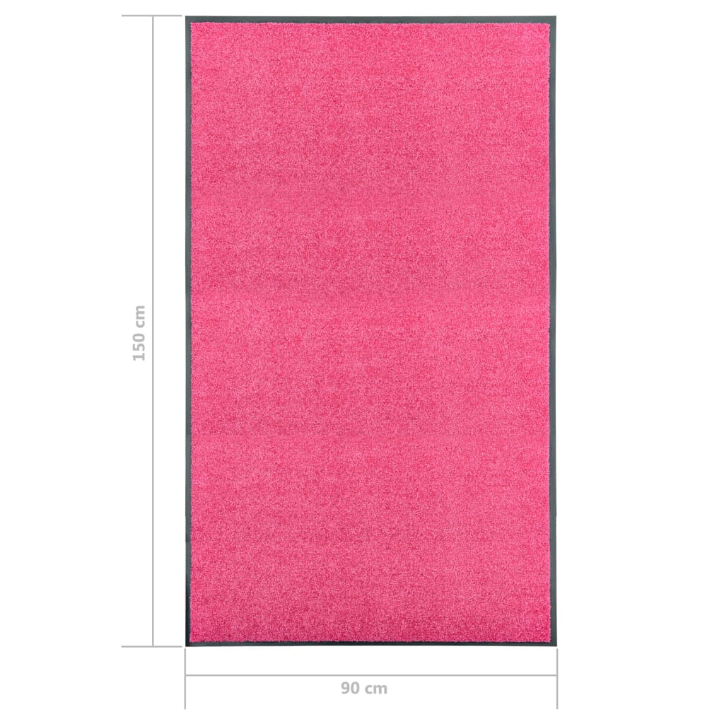 Перима изтривалка, розова, 90x150 см