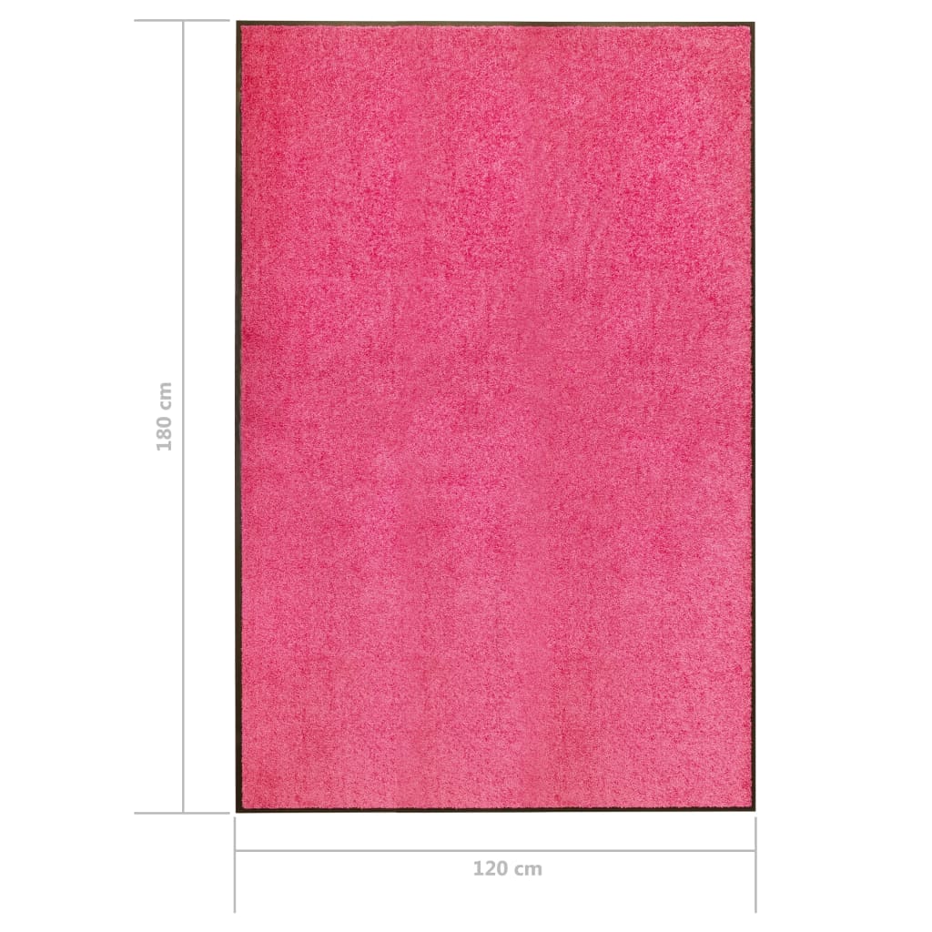 Перима изтривалка, розова, 120x180 см