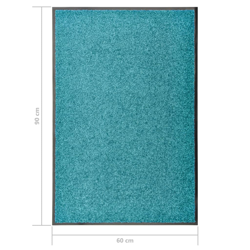 Перима изтривалка, синьо-зелена, 60x90 см