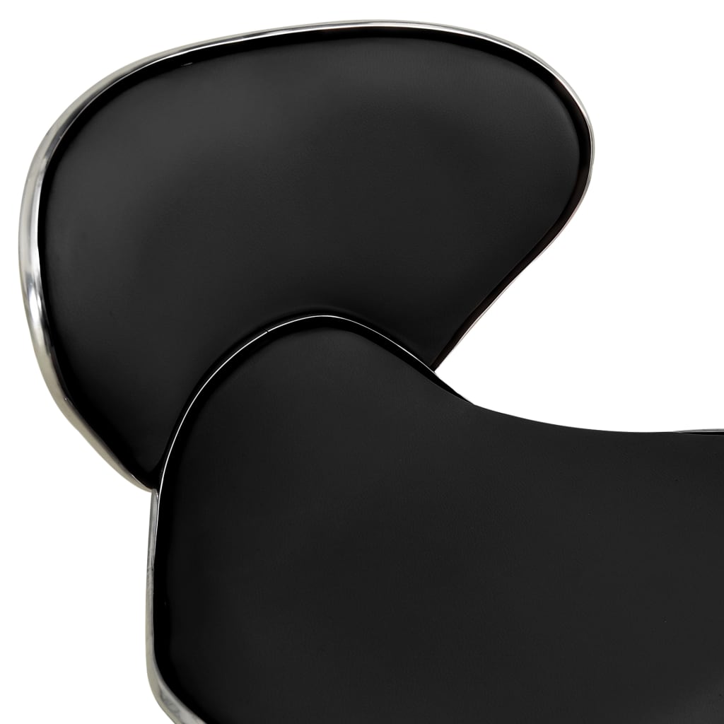 Стол за студио за красота, черен, изкуствена кожа