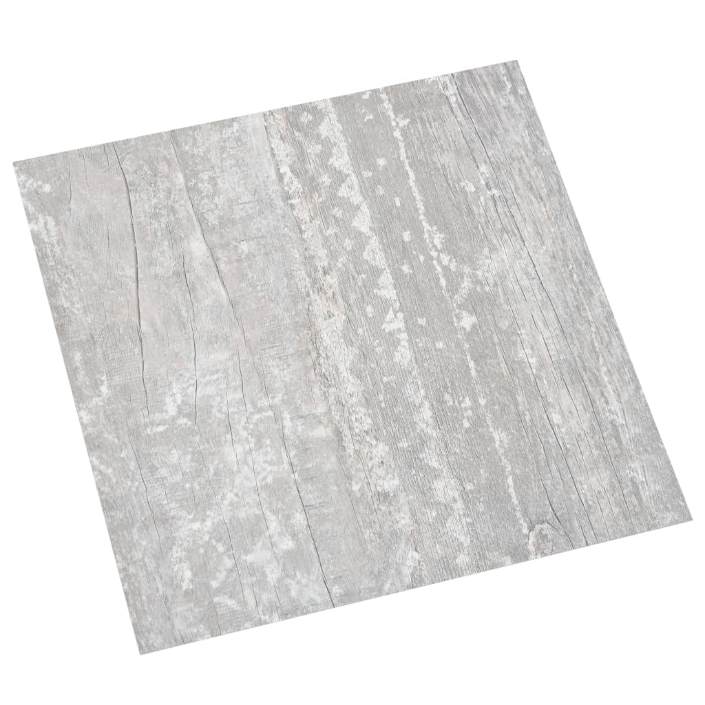 Самозалепващи подови дъски, 55 бр, PVC, 5,11 м², сиви