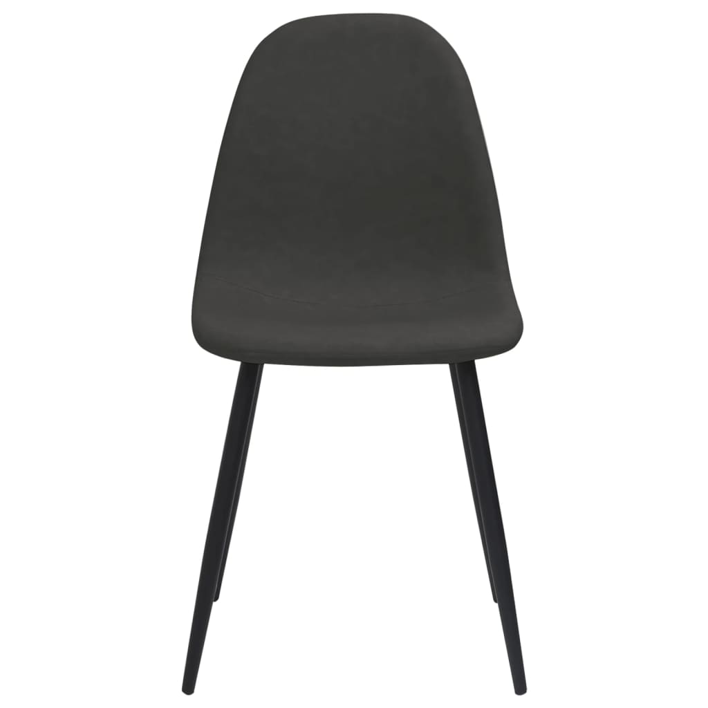 Трапезни столове, 4 бр, 45x54,5x87 см, черни, изкуствена кожа