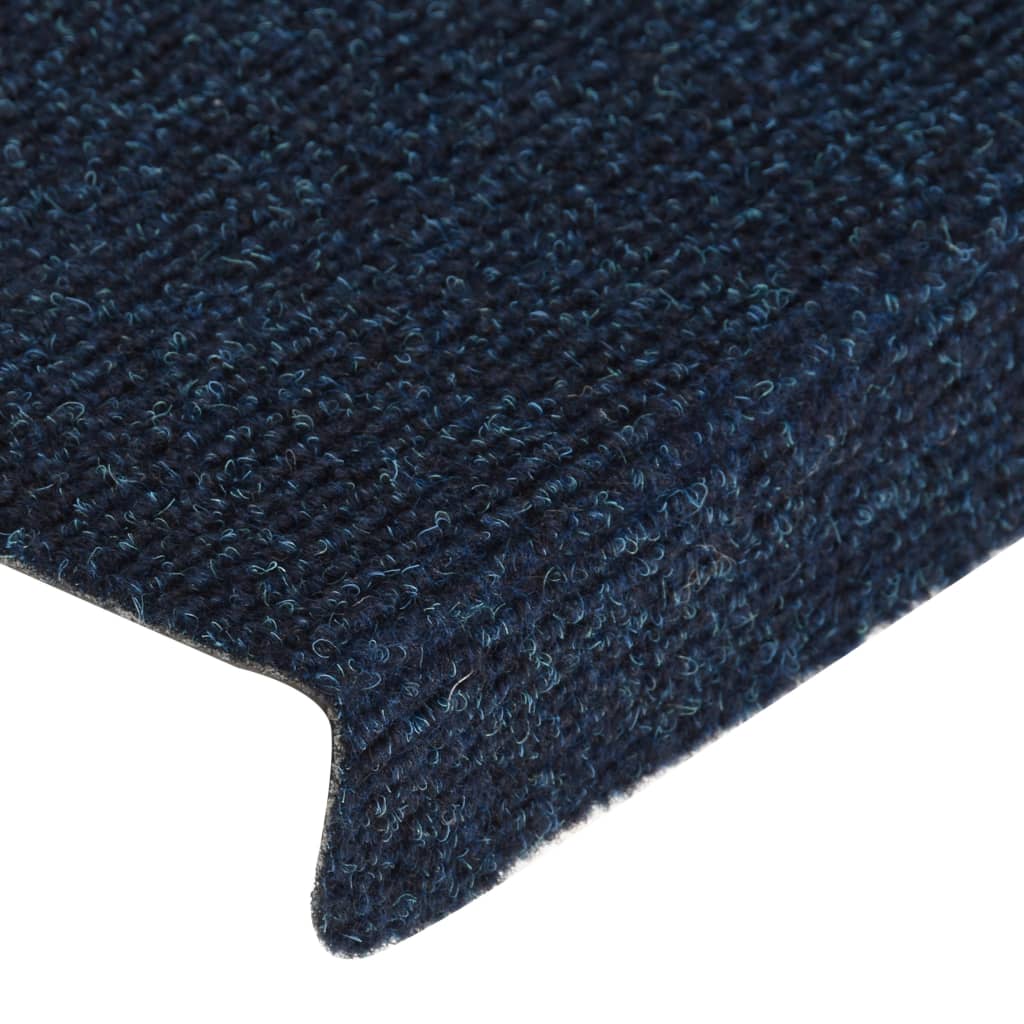 Стелки за стъпала, 15 бр, пънч тъкан, 65x21x4 см, сини