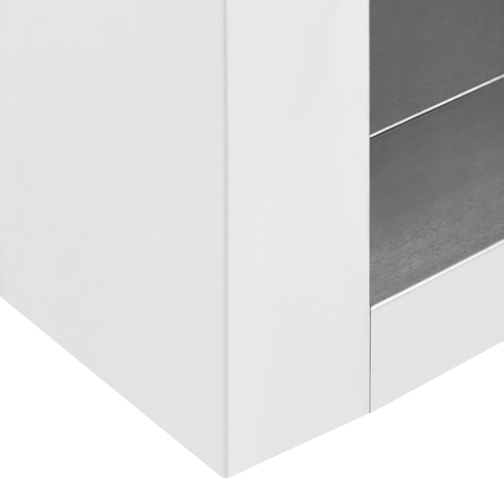 Кухненски стенен шкаф, 90x40x50 см, неръждаема стомана