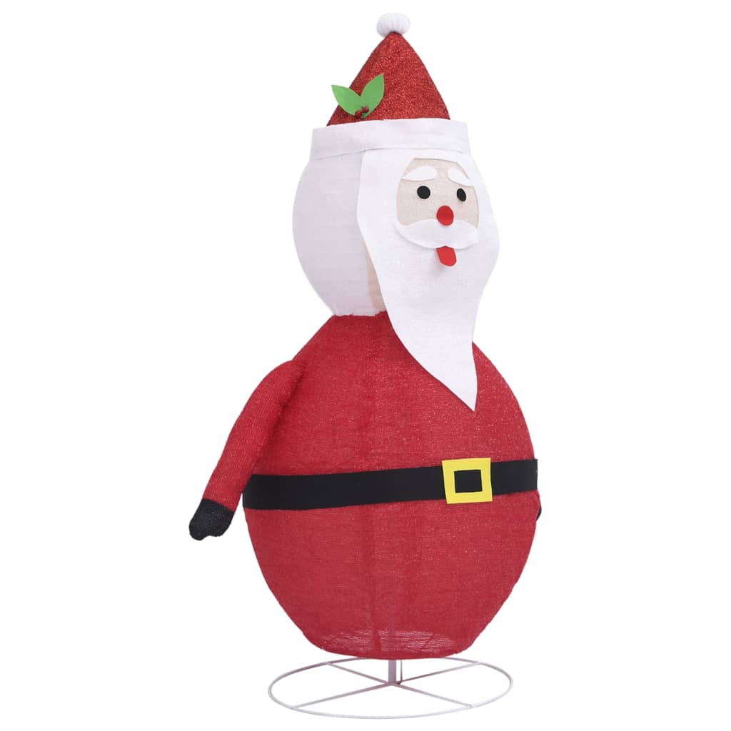 Декоративна фигура на Дядо Коледа с LED, лукс, плат, 120 см