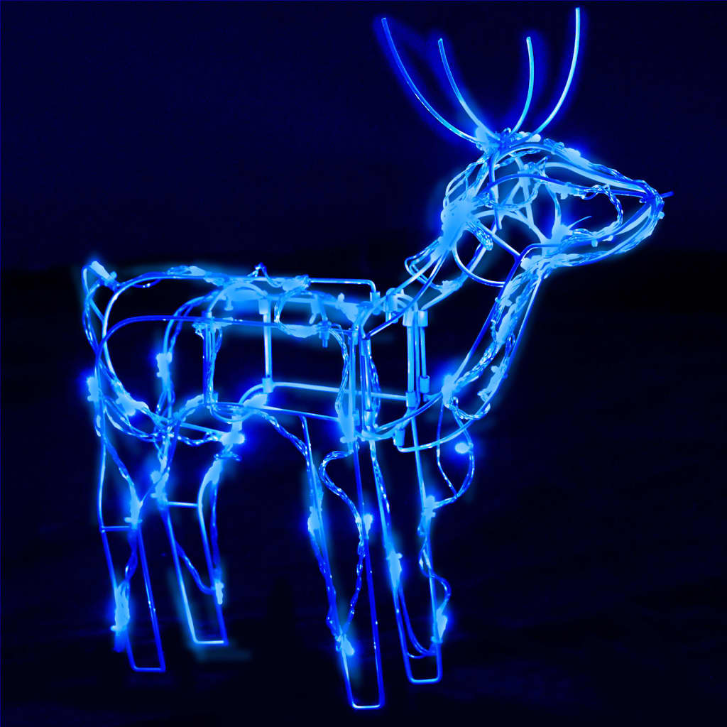 Коледна украса, 3 светещи елена, 229 LED лампички