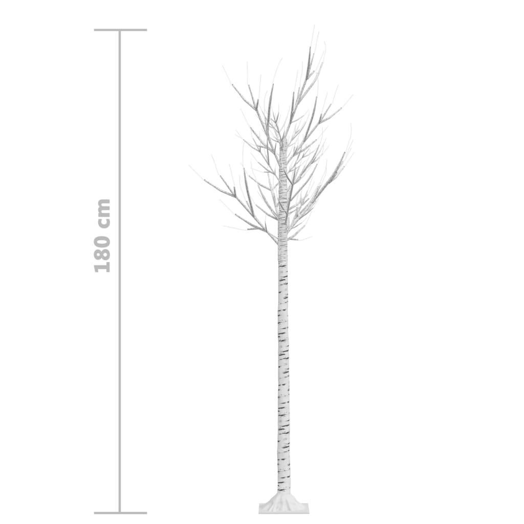 Коледно дърво 180 LED 1,8 м синьо върба за закрито/открито