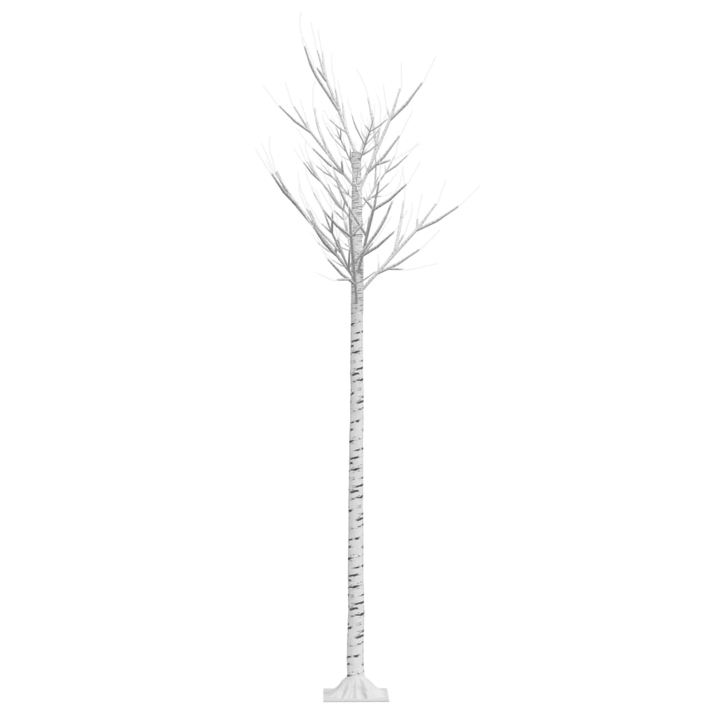 Коледно дърво 200 LED 2,2 м топло бяло върба за закрито/открито