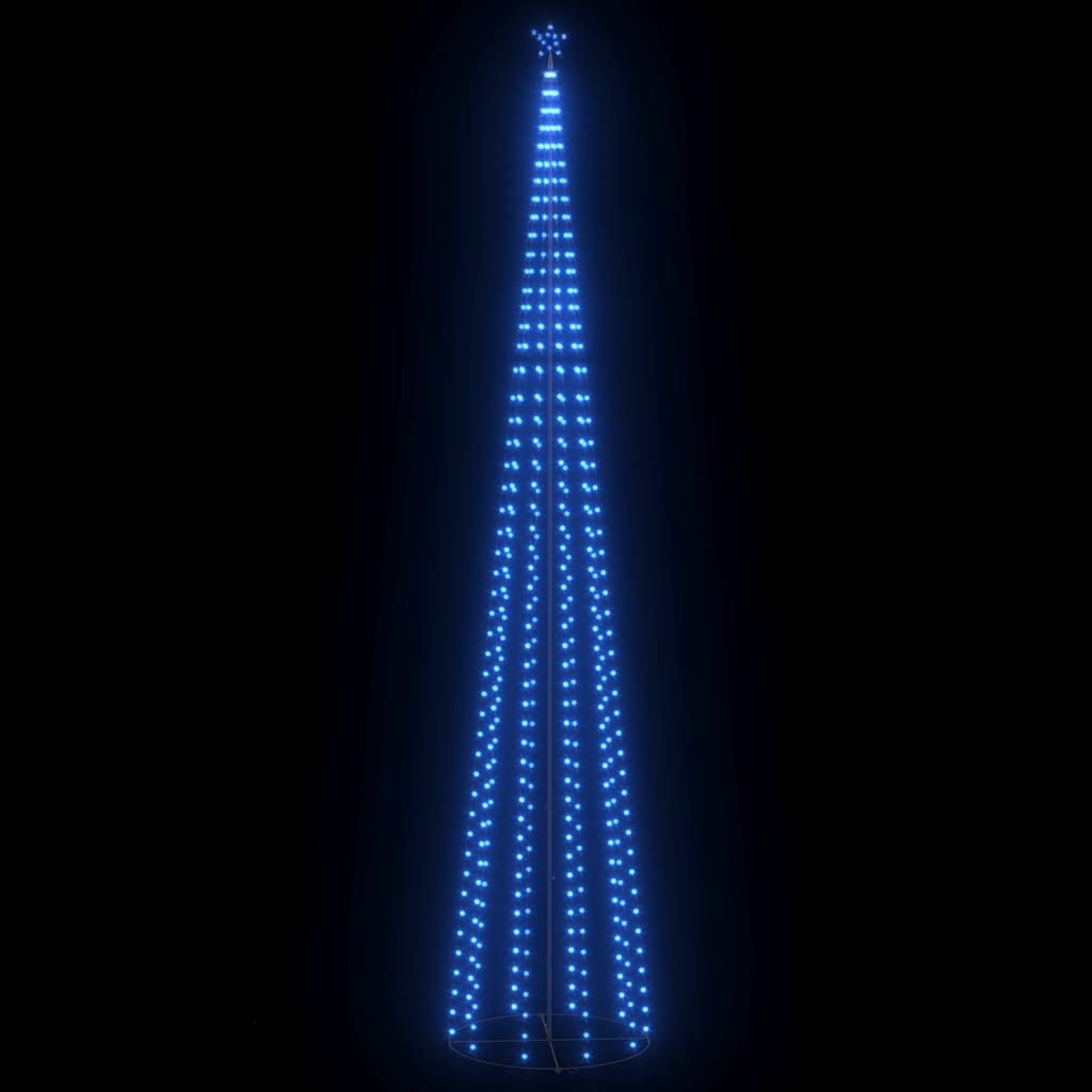 Коледна елха конус, 752 сини LED, декорация, 160x500 см