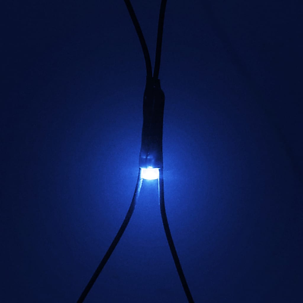 Коледна светеща мрежа, синя, 3x3 м, 306 LED, за закрито/открито