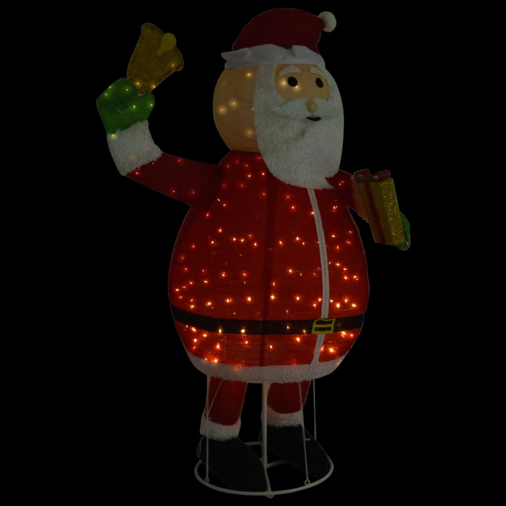 Декоративна коледна фигура Дядо Коледа LED луксозен плат 180 см
