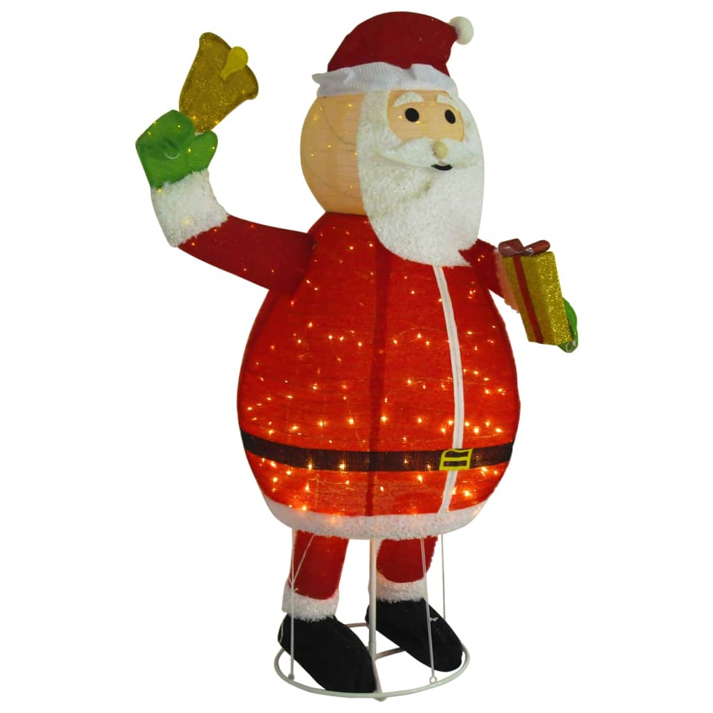 Декоративна коледна фигура Дядо Коледа LED луксозен плат 180 см