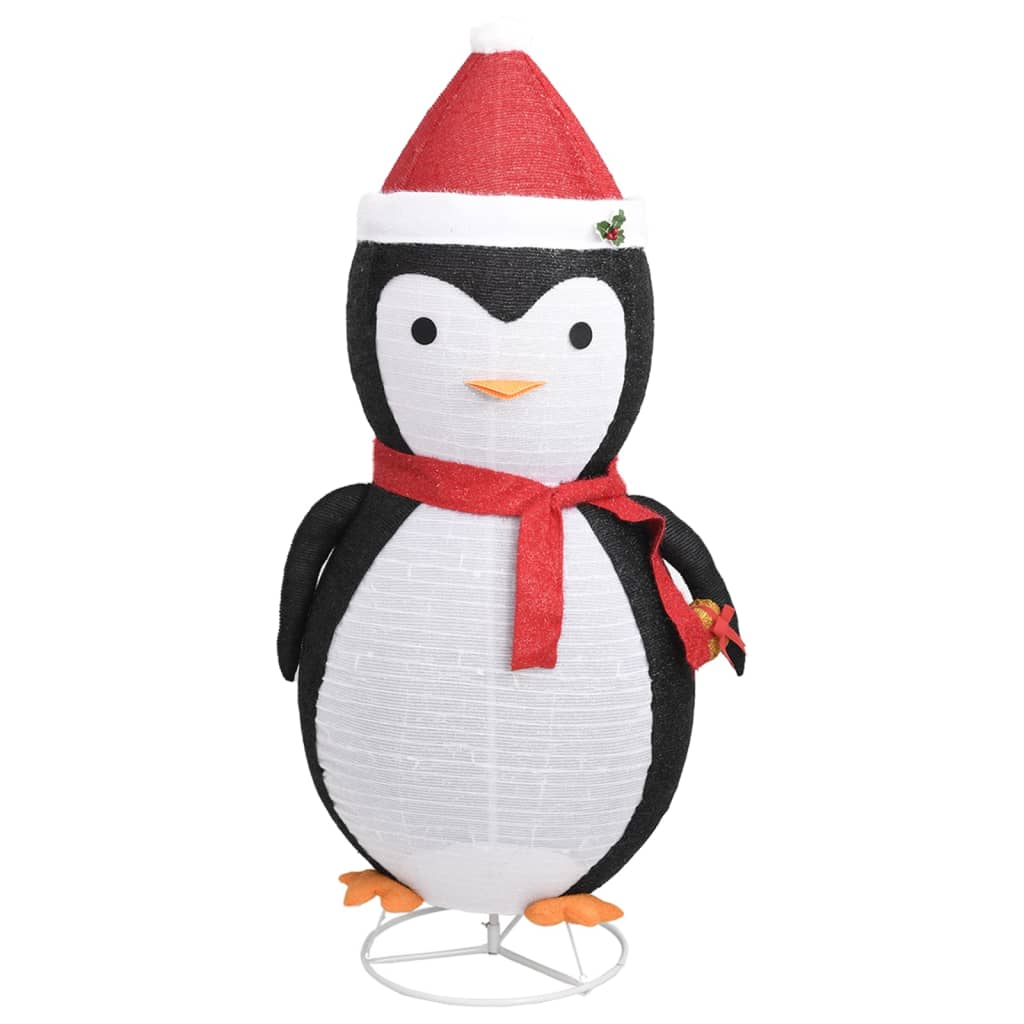 Декоративен коледен снежен пингвин LED луксозен плат 180 см
