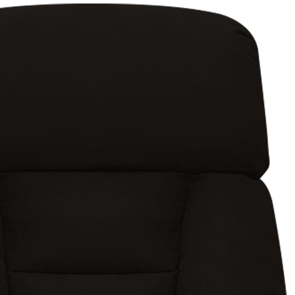 Изправящ масажен наклоняем стол, черен, микрофибърна тъкан