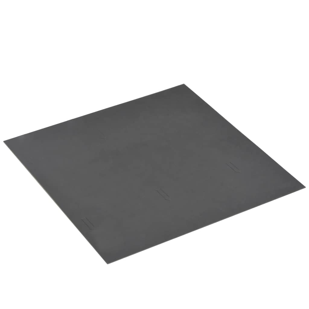 Самозалепващи подови дъски 20 бр PVC 1,86 кв.м. черно с шарки