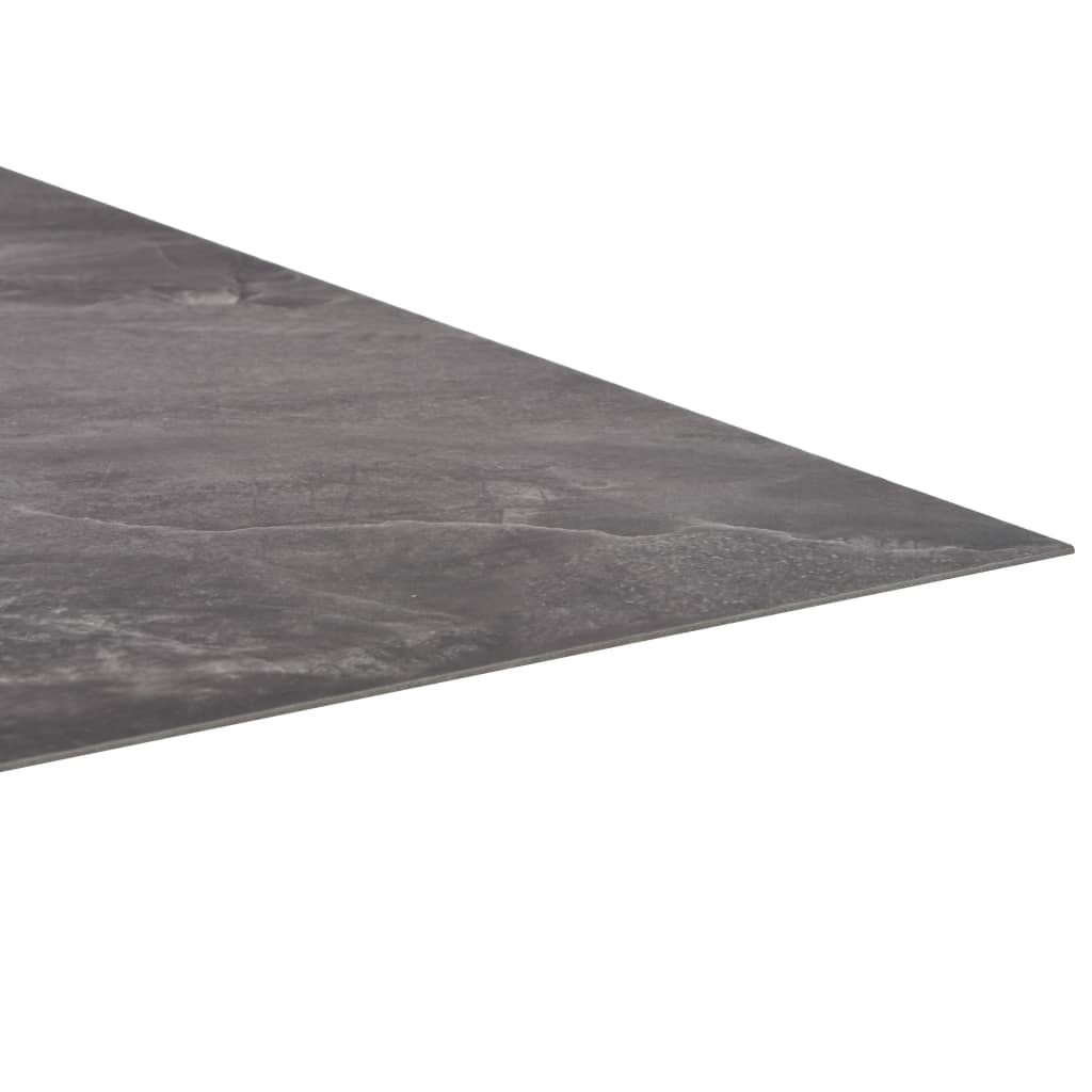 Самозалепващи подови дъски 20 бр PVC 1,86 кв.м. черно с шарки