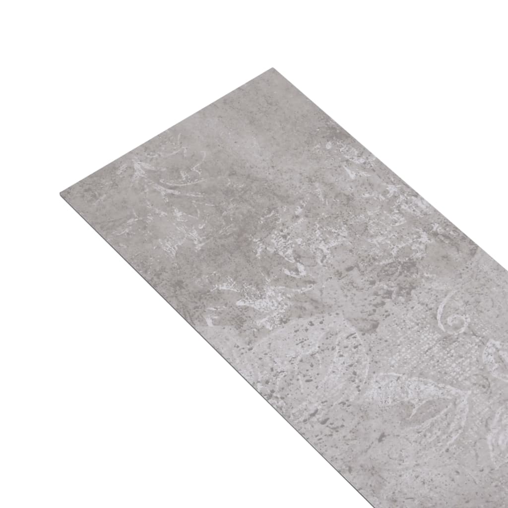 Самозалепващи подови дъски от PVC 5,21 кв.м. 2 мм земно сиво