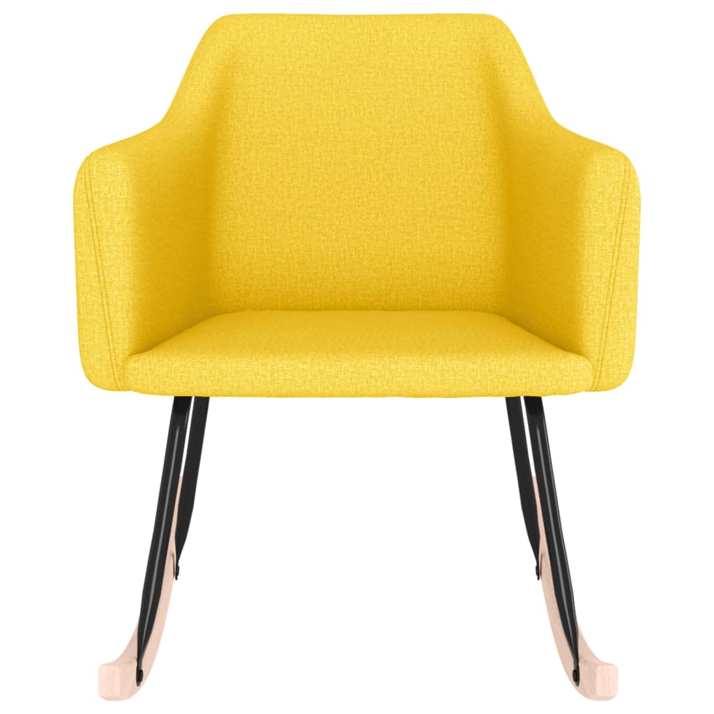 Люлеещ стол, жълт, текстил