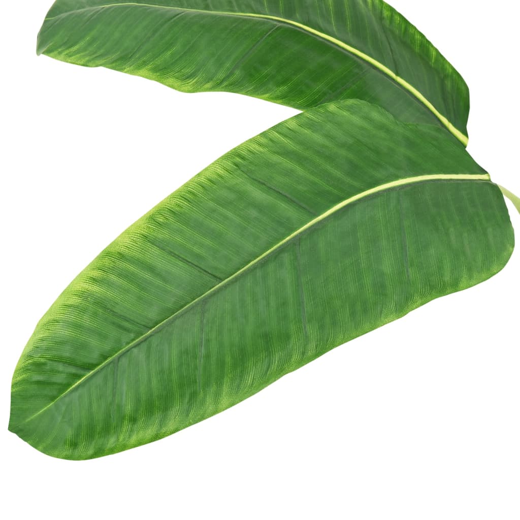 Изкуствено растение банан със саксия, 140 см, зелено