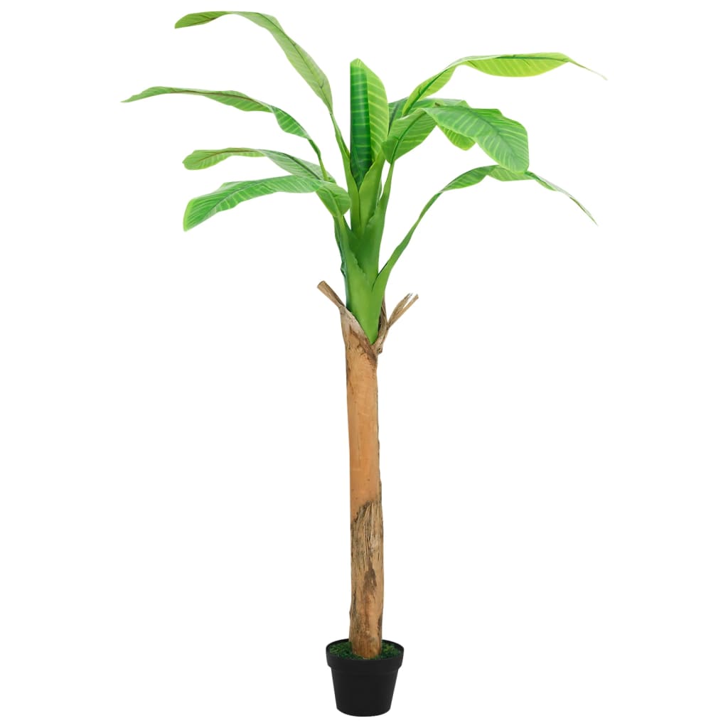 Изкуствено растение банан със саксия, 180 см, зелено