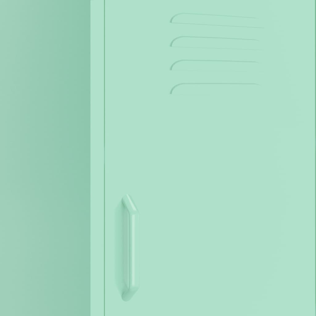 Шкаф за съхранение, мента, 42,5x35x101,5 см, стомана