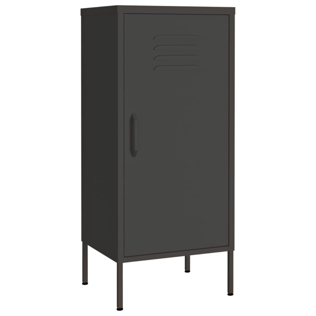 Шкаф за съхранение, антрацит, 42,5x35x101,5 см, стомана