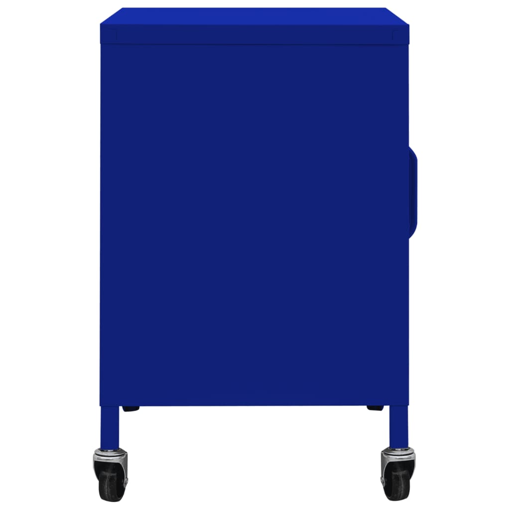 Шкаф за съхранение, нейви синьо, 60x35x56 см, стомана