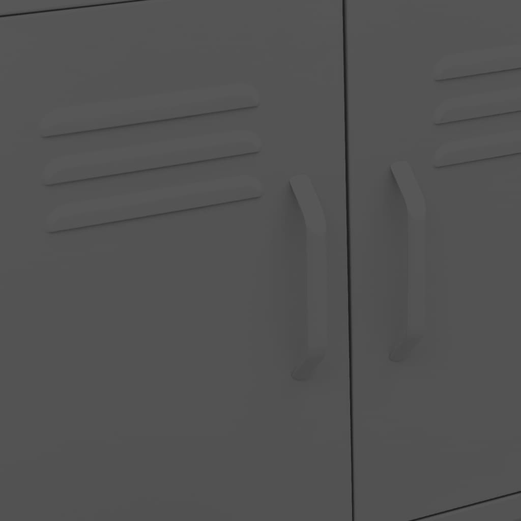 Шкаф за съхранение, антрацит, 60x35x56 см, стомана