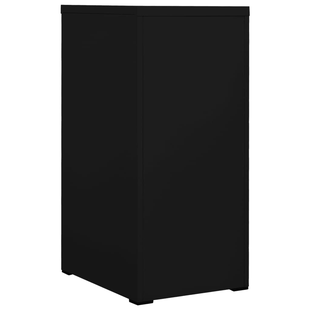 Шкаф за папки, черен, 46x62x102,5 cм, стомана