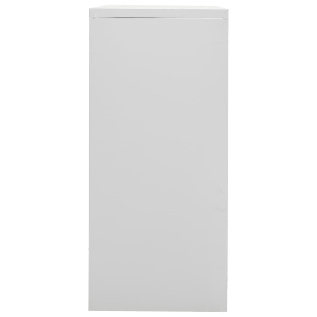Шкаф за папки, светлосив, 90x46x103 cм, стомана