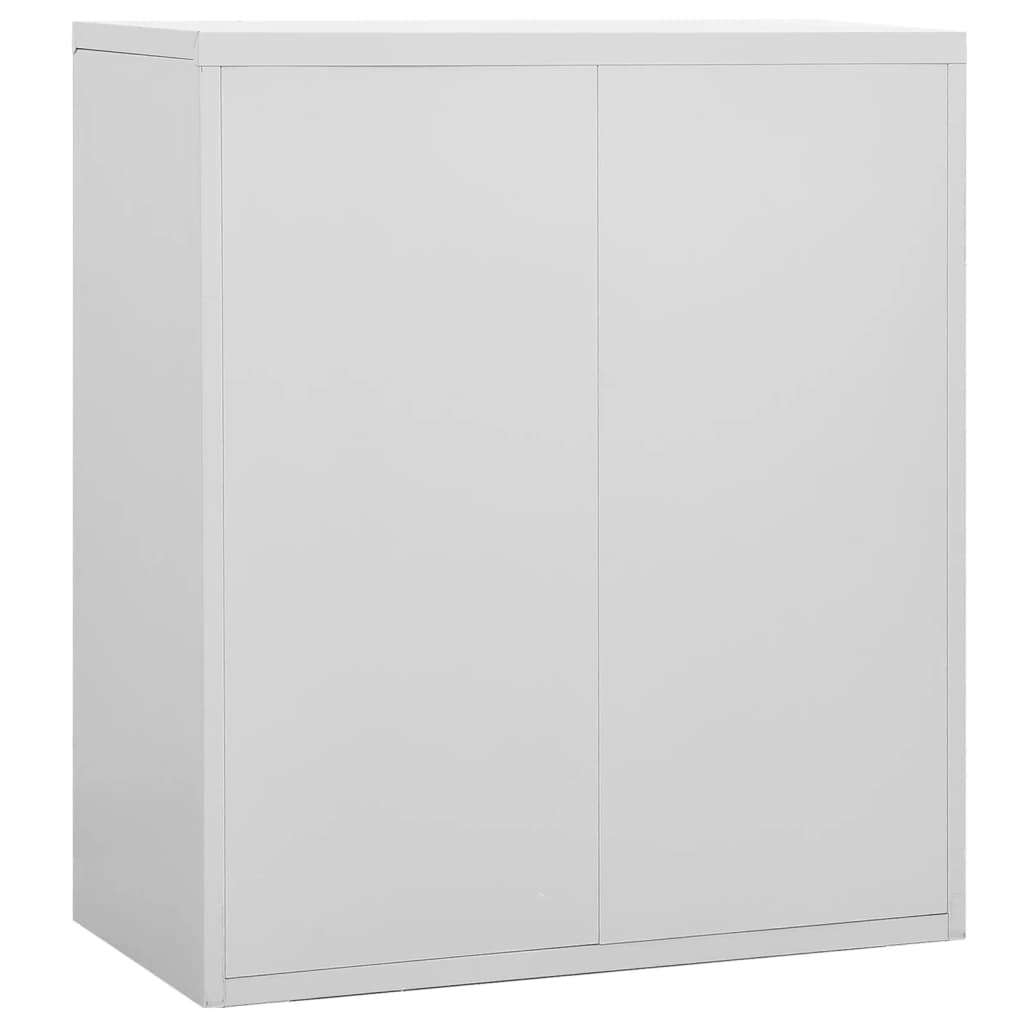 Шкаф за папки, светлосив, 90x46x103 cм, стомана