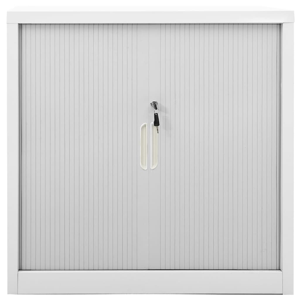 Шкаф с плъзгаща врата, сив, 90x40x90 см, стомана