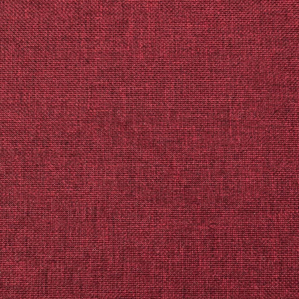 2-местно разтегателно канапе възглавници виненочервено текстил
