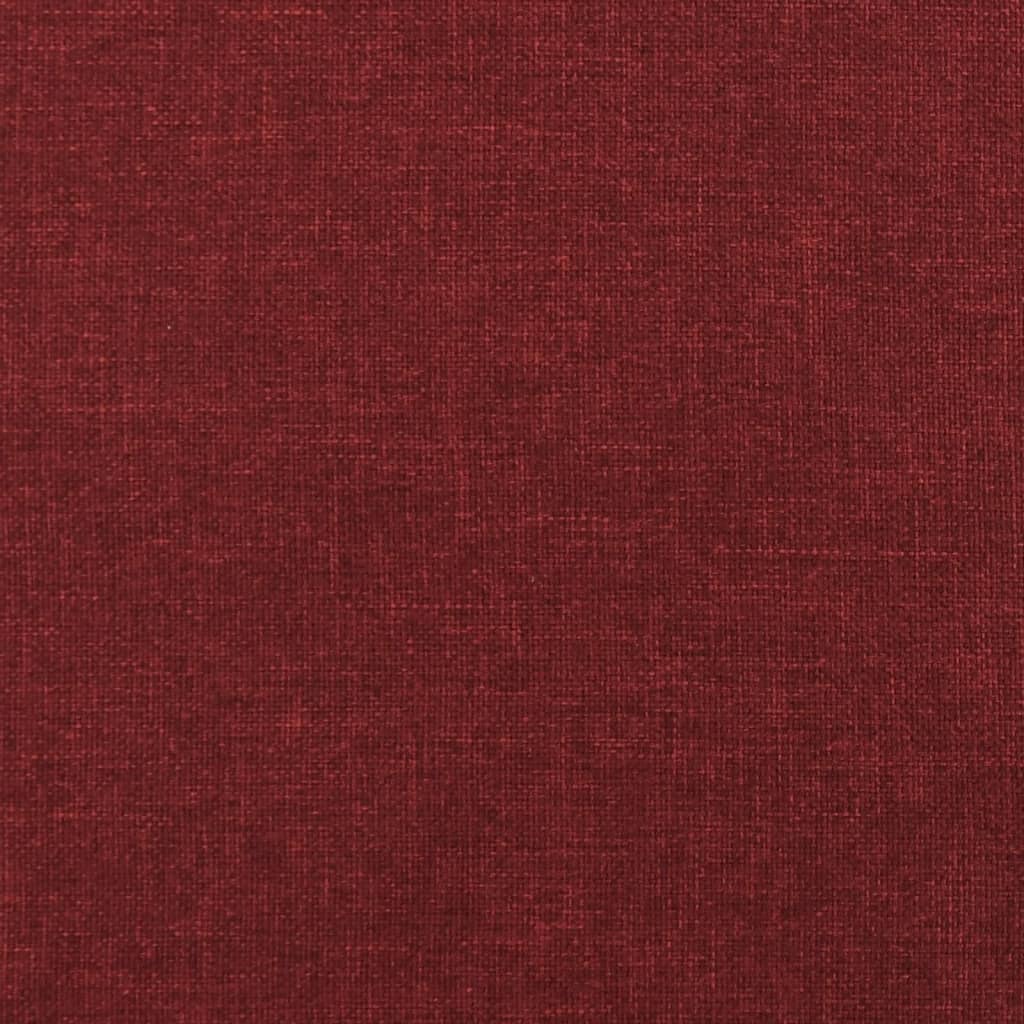 2-местно разтегателно канапе възглавници виненочервено текстил